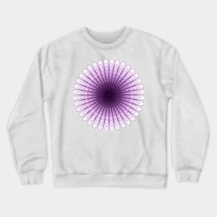 Purple Gradient Flower Crewneck Sweatshirt